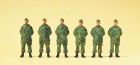 16842 Preiser Standing soldiers CapCoat camouflage of German Bundeswehr (6 painted figures)